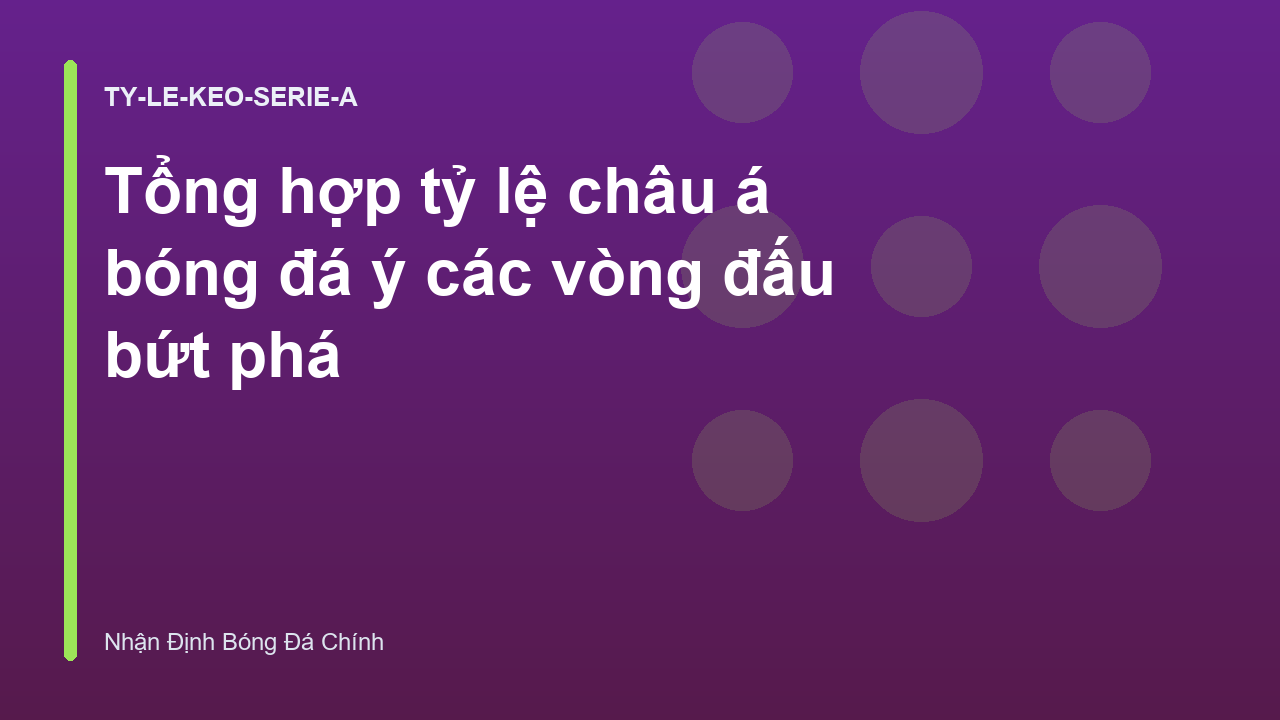 Read more about the article Tổng hợp tỷ lệ châu á bóng đá ý các vòng đấu bứt phá